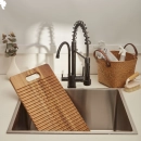 Kit Tanque Aço Inox 304 e Tábua de Apoio Pacajás Prata