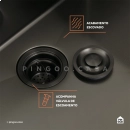 Kit Tanque Aço Inox 304 e Tábua de Apoio Pacajás Preto