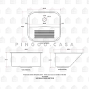 Kit Tanque Aço Inox Atikum e Kit Cuba Para Cozinha Carajás Prata