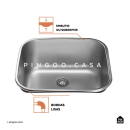 Kit Tanque Aço Inox Atikum e Torneira Capivari Prata
