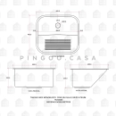 Kit Tanque Aço Inox Atikum e Torneira Capivari Prata