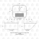 Kit Tanque Aço Inox Atikum e Torneira Paranaíba Prata