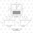 Kit Tanque Aço Inox e Kit Cuba Para Cozinha Carajás Prata