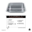Kit Tanque Aço Inox e Kit Cuba Para Cozinha Carajás Prata