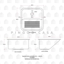 Kit Tanque Aço Inox e Torneira Capivari Prata