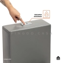 Kit Vaso Sanitário Monobloco Amazonita e Ducha Higiênica para Banheiro Jacuí - Cinza e Prata
