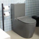 Kit Vaso Sanitário Monobloco Amazonita e Ducha Higiênica para Banheiro Jacuí - Cinza e Prata