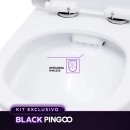 Kit Vaso Sanitário Convencional Tanzanita Branco e Ducha Manual Jacuí Pingoo.casa - Branco e Prata