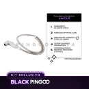 Kit Vaso Sanitário Convencional Turmalina Branco e Ducha Manual Jacuí Pingoo.casa - Branco e Prata