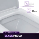 Kit Vaso Sanitário Monobloco Opala e Ducha Manual Jacuí Pingoo.casa - Branco e Prata