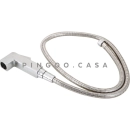 Kit Vaso Sanitário Suspenso Saída Horizontal Esmeralda e Ducha Manual Jacuí Pingoo.casa - Branco e Prata