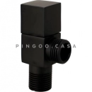 Kit Vaso Sanitário Suspenso Saída Horizontal Esmeralda e Ducha Manual Jacuí Pingoo.casa - Branco e Preto