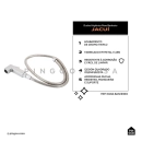 Kit Vaso Sanitário Suspenso Saída Horizontal Hematita e Ducha Manual Jacuí Pingoo.casa - Branco e Prata