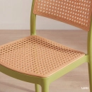 Kit 6 Cadeiras de jantar Maya com design moderno e assento confortável  - Verde