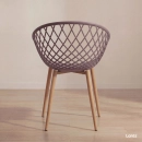 Kit 8 Cadeiras de jantar Clarice Nest com design moderno e anatômico - Fendi