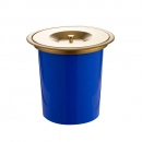 Lixeira de embutir para Bancada 5 Litros Aço Inox 201 Dourado Escovado