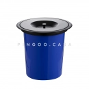 Lixeira de embutir para Bancada 5 Litros Aço Inox 201 Preto