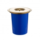 Lixeira de embutir para Bancada 8 Litros Aço Inox 201 Dourado Escovado