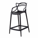 Banqueta média para bancada Master Allegra em Polipropileno 66 cm - Preto