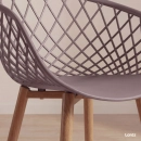 Cadeira de jantar Clarice Nest com design moderno e anatômico - Fendi