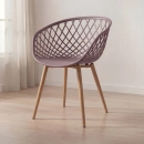 Cadeira de jantar Clarice Nest com design moderno e anatômico - Fendi