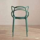 Cadeira de jantar Master Allegra Design Moderno em Polipropileno - Verde escuro