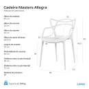 Cadeira de jantar Master Allegra Design Moderno em Polipropileno - Verde escuro