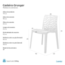 Cadeira de jantar Clarice Cloe com design contemporâneo - Amarelo