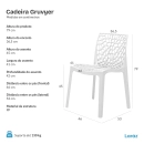 Kit 12 Cadeiras de jantar Gruvyer com design contemporâneo e anatômico - Laranja