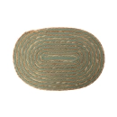 Lugar Americano Fame Juta Oval Green - Mimo Style