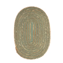 Lugar Americano Fame Juta Oval Green - Mimo Style