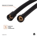 Mangueira para ducha Mundaú Pingoo.casa - Preto