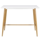 Mesa alta bancada retangular 60 x 120 cm - Branco