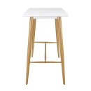 Mesa alta bancada retangular 60 x 120 cm - Branco