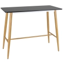 Mesa alta bancada retangular 60 x 120 cm - Preto