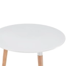 Mesa alta bar bistro gourmet Eames Leda pé palito - Branco