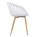 Mesa de jantar redonda 80 cm branco + 3 cadeiras Clarice Nest Branco