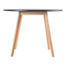 Mesa de jantar redonda Leda 100 cm - Preto