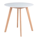 Mesa de jantar redonda Leda 70 cm - Branco