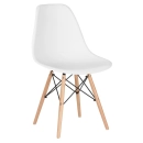 Mesa de Jantar Retangular Eames 60 x 120 cm + 2 Cadeiras Eiffel DSW - Branco