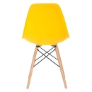 Mesa de jantar retangular Eames 60 x 120 cm preto + 2 cadeiras Eiffel Dsw Amarelo