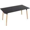 Mesa de jantar retangular Eames - 80 x 160 cm - Preto