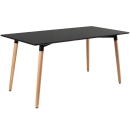 Mesa de jantar retangular Eames - 80 x 160 cm - Preto