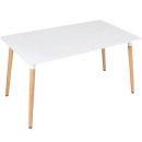 Mesa de jantar retangular Eames Eiffel - 80 x 140 cm - Branco