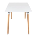 Mesa de jantar retangular Eames Eiffel - 80 x 140 cm - Branco
