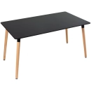 Mesa de jantar retangular Eames Eiffel - 80 x 140 cm - Preto