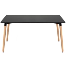 Mesa de jantar retangular Eames Eiffel - 80 x 140 cm - Preto