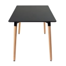 Mesa de jantar retangular Eames Eiffel - 80 x 140 cm - Preto