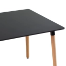 Mesa de jantar retangular Eames Eiffel com tampo de Mdf 80 x 120 cm - Preto
