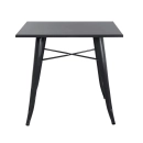 Mesa de jantar retangular Tolix - Preto